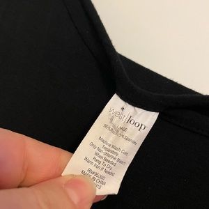 Long black tank top dress